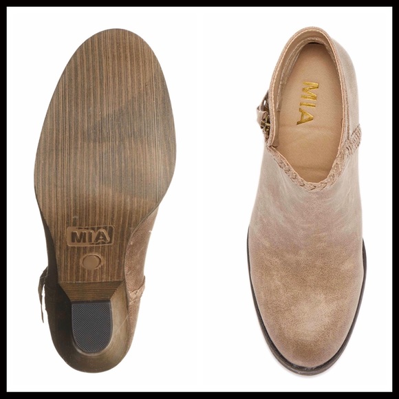 ANKLE BOOTIES BOHO WESTERN BLOCK HEEL BOOTS A3C - Picture 5 of 8